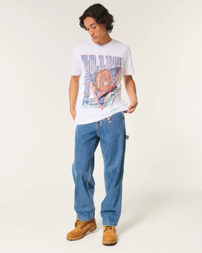 Relaxed Illinois Fighting Illini Graphic Tee,Relaxed Illinois Fighting Illini Graphic Tee