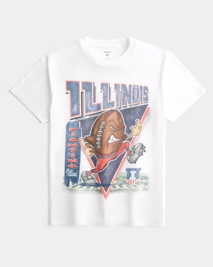 Relaxed Illinois Fighting Illini Graphic Tee,Relaxed Illinois Fighting Illini Graphic Tee