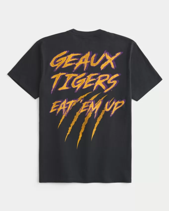Relaxed Louisiana State University Tigers Graphic Tee,Relaxed Louisiana State University Tigers Graphic Tee