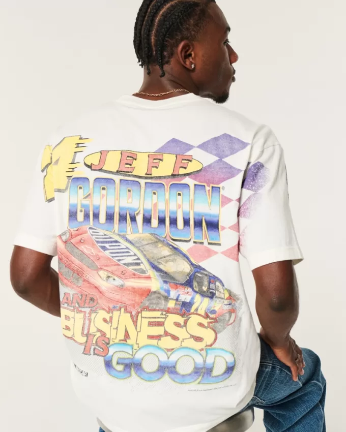 Relaxed NASCAR Jeff Gordon Graphic Tee,Relaxed NASCAR Jeff Gordon Graphic Tee