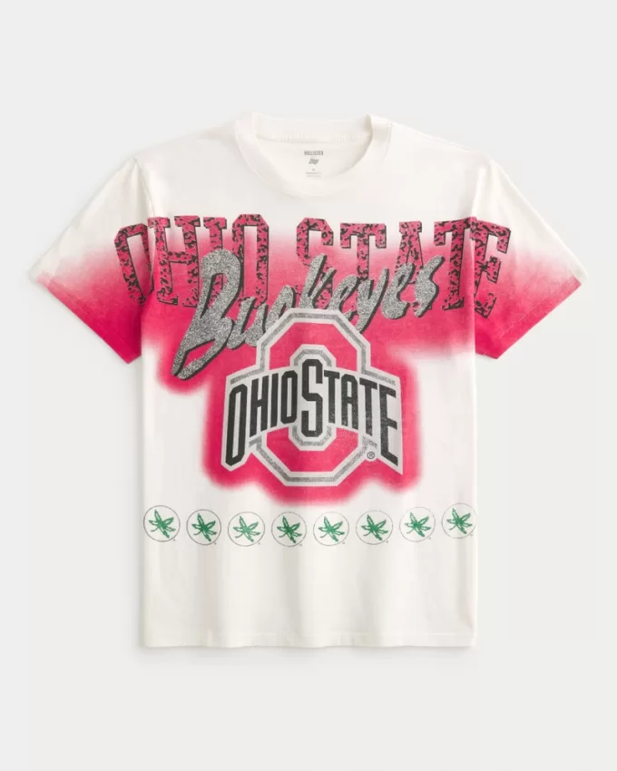 Relaxed Ohio State Buckeyes Graphic Tee,Relaxed Ohio State Buckeyes Graphic Tee