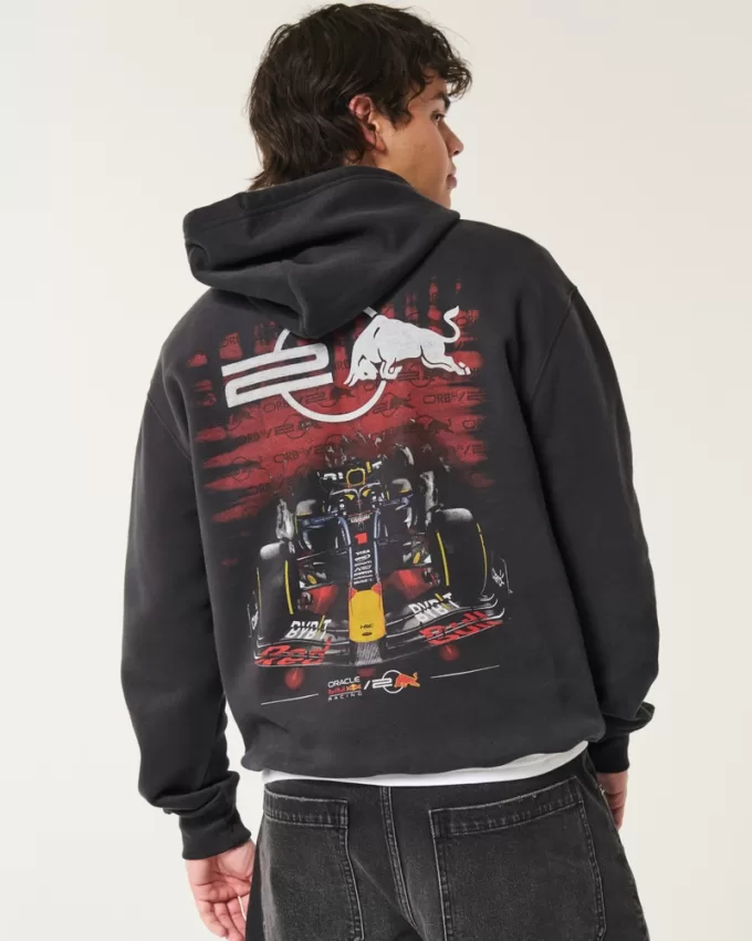 Relaxed Oracle Red Bull Racing Graphic Hoodie,Relaxed Oracle Red Bull Racing Graphic Hoodie