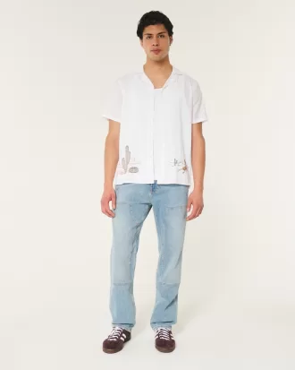 Relaxed Short-Sleeve Embroidered Western Graphic Shirt,Relaxed Short-Sleeve Embroidered Western Graphic Shirt Relaxed Short-Sleeve Embroidered Western Graphic Shirt,Relaxed Short-Sleeve Embroidered Western Graphic Shirt