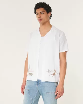 Relaxed Short-Sleeve Embroidered Western Graphic Shirt,Relaxed Short-Sleeve Embroidered Western Graphic Shirt Relaxed Short-Sleeve Embroidered Western Graphic Shirt,Relaxed Short-Sleeve Embroidered Western Graphic Shirt