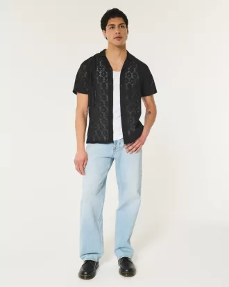 Relaxed Short-Sleeve Lace Shirt,Relaxed Short-Sleeve Lace Shirt Relaxed Short-Sleeve Lace Shirt,Relaxed Short-Sleeve Lace Shirt