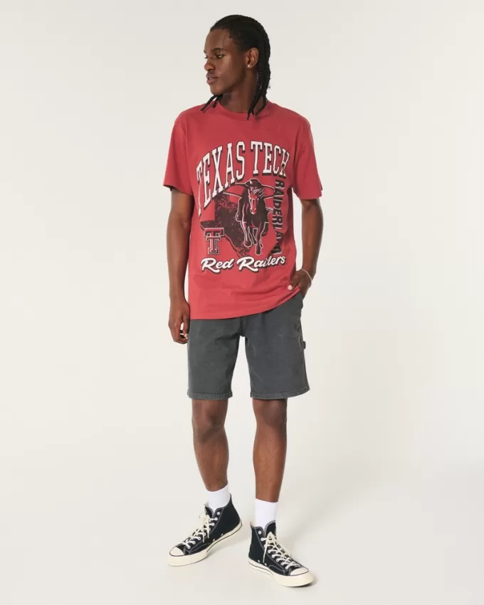 Relaxed Texas Tech Red Raiders Graphic Tee,Relaxed Texas Tech Red Raiders Graphic Tee