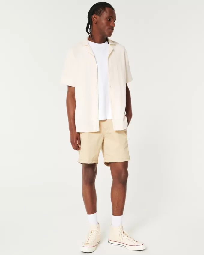 Relaxed Textured Short-Sleeve Shirt,Relaxed Textured Short-Sleeve Shirt Relaxed Textured Short-Sleeve Shirt,Relaxed Textured Short-Sleeve Shirt