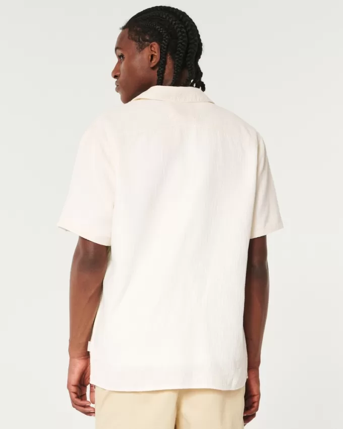 Relaxed Textured Short-Sleeve Shirt,Relaxed Textured Short-Sleeve Shirt Relaxed Textured Short-Sleeve Shirt,Relaxed Textured Short-Sleeve Shirt