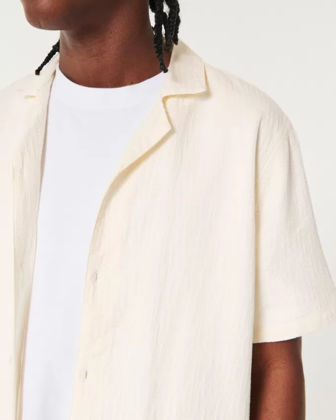 Relaxed Textured Short-Sleeve Shirt,Relaxed Textured Short-Sleeve Shirt Relaxed Textured Short-Sleeve Shirt,Relaxed Textured Short-Sleeve Shirt