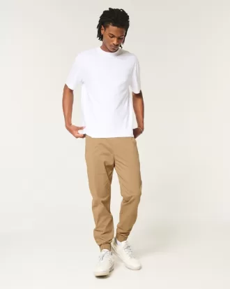Relaxed Twill Joggers,Relaxed Twill Joggers