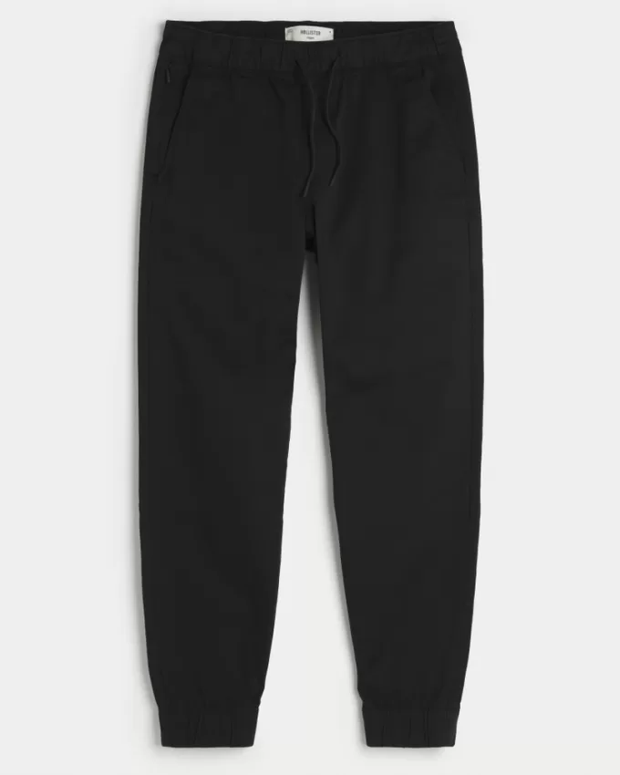 Relaxed Twill Joggers,Relaxed Twill Joggers