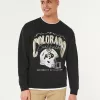 Relaxed University of Colorado Buffaloes Graphic Crew Sweatshirt,Relaxed University of Colorado Buffaloes Graphic Crew Sweatshirt
