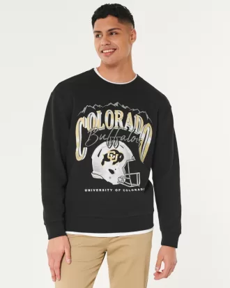 Relaxed University of Colorado Buffaloes Graphic Crew Sweatshirt,Relaxed University of Colorado Buffaloes Graphic Crew Sweatshirt