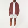 Relaxed Zip-Up Icon Hoodie,Relaxed Zip-Up Icon Hoodie