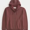 Relaxed Zip-Up Icon Hoodie,Relaxed Zip-Up Icon Hoodie
