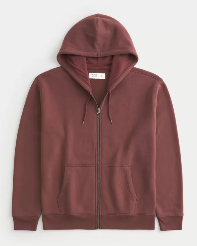 Relaxed Zip-Up Icon Hoodie,Relaxed Zip-Up Icon Hoodie