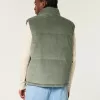 Reversible Corduroy Puffer Vest,Reversible Corduroy Puffer Vest