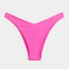 Ribbed High-Leg V-Waist Cheekiest Bikini Bottom,Ribbed High-Leg V-Waist Cheekiest Bikini Bottom