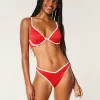 Ribbed High-Leg V-Waist Cheekiest Bikini Bottom,Ribbed High-Leg V-Waist Cheekiest Bikini Bottom