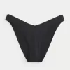 Ribbed High-Leg V-Waist Cheeky Bikini Bottom,Ribbed High-Leg V-Waist Cheeky Bikini Bottom