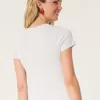 Ribbed Longer-Length Ma Chérie Graphic Baby Tee,Ribbed Longer-Length Ma Chérie Graphic Baby Tee