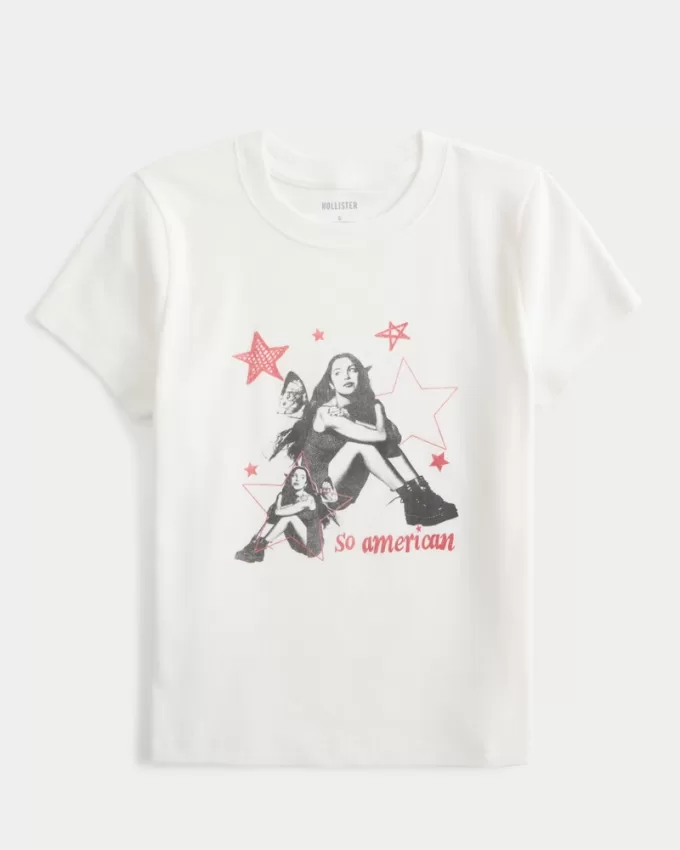 Ribbed Olivia Rodrigo So American Graphic Baby Tee,Ribbed Olivia Rodrigo So American Graphic Baby Tee Ribbed Olivia Rodrigo So American Graphic Baby Tee,Ribbed Olivia Rodrigo So American Graphic Baby Tee