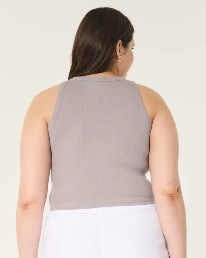 Ribbed Palm Tree Graphic Tank,Ribbed Palm Tree Graphic Tank