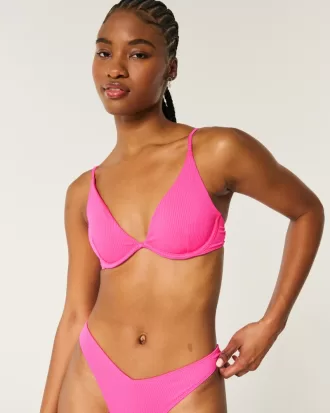 Ribbed Plunge Underwire Bikini Top,Ribbed Plunge Underwire Bikini Top Ribbed Plunge Underwire Bikini Top,Ribbed Plunge Underwire Bikini Top