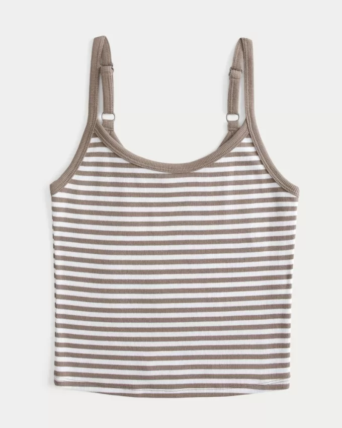 Ribbed Scoop Cami,Ribbed Scoop Cami