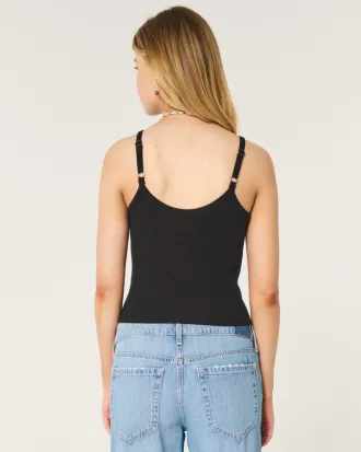 Ribbed Scoop Cami,Ribbed Scoop Cami