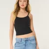 Ribbed Scoop Cami,Ribbed Scoop Cami