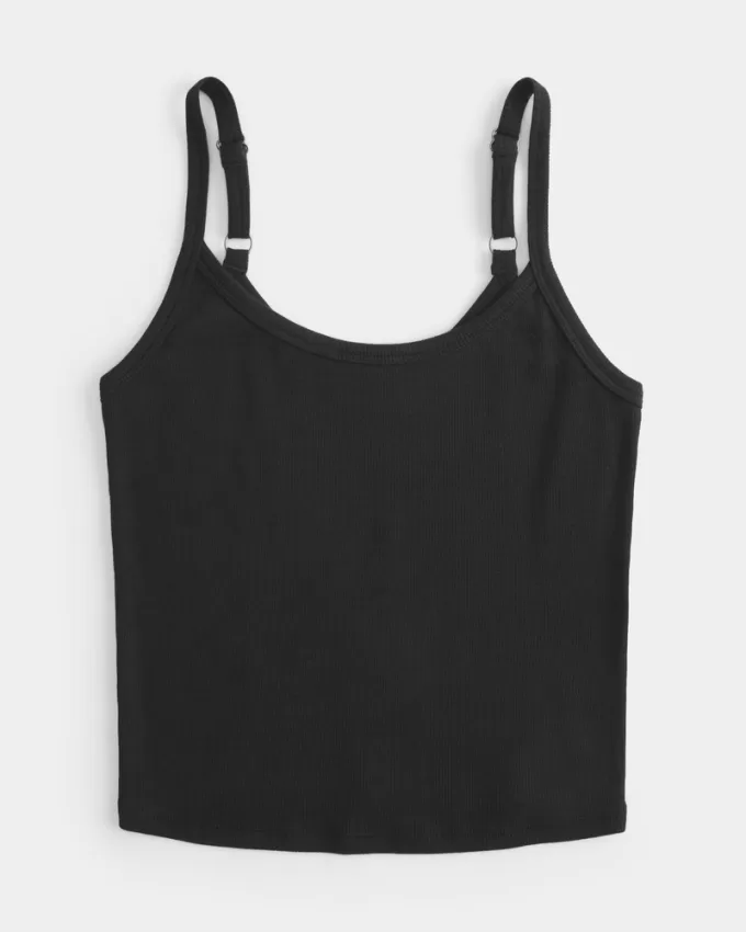 Ribbed Scoop Cami,Ribbed Scoop Cami