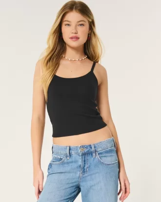 Ribbed Scoop Cami,Ribbed Scoop Cami