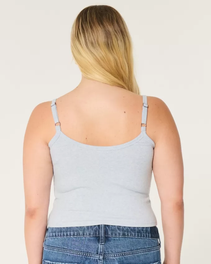 Ribbed Scoop Cami,Ribbed Scoop Cami