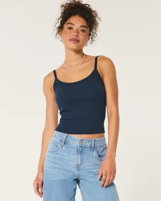 Ribbed Scoop Cami,Ribbed Scoop Cami