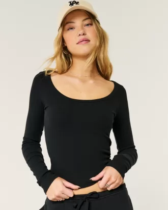 Ribbed Scoop Top,Ribbed Scoop Top