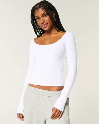 Ribbed Scoop Top,Ribbed Scoop Top