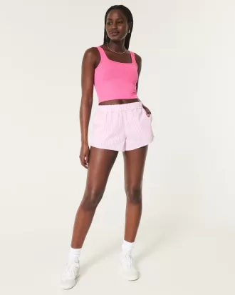 Ribbed Seamless Fabric Tank,Ribbed Seamless Fabric Tank