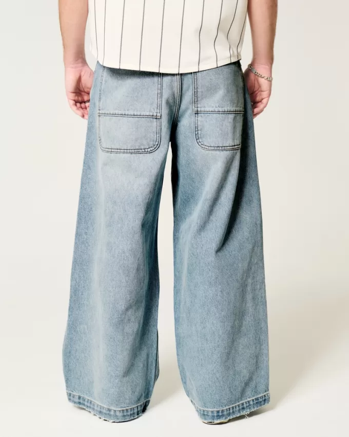 Ripped Light Wash Extreme Baggy Jeans,Ripped Light Wash Extreme Baggy Jeans Ripped Light Wash Extreme Baggy Jeans,Ripped Light Wash Extreme Baggy Jeans