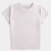 Seamless Fabric Longline Crew Baby Tee,Seamless Fabric Longline Crew Baby Tee