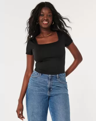 Seamless Fabric Square-Neck Baby Tee,Seamless Fabric Square-Neck Baby Tee Seamless Fabric Square-Neck Baby Tee,Seamless Fabric Square-Neck Baby Tee