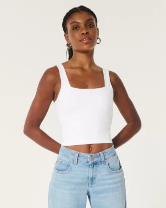 Seamless Fabric Square-Neck Tank,Seamless Fabric Square-Neck Tank Seamless Fabric Square-Neck Tank,Seamless Fabric Square-Neck Tank