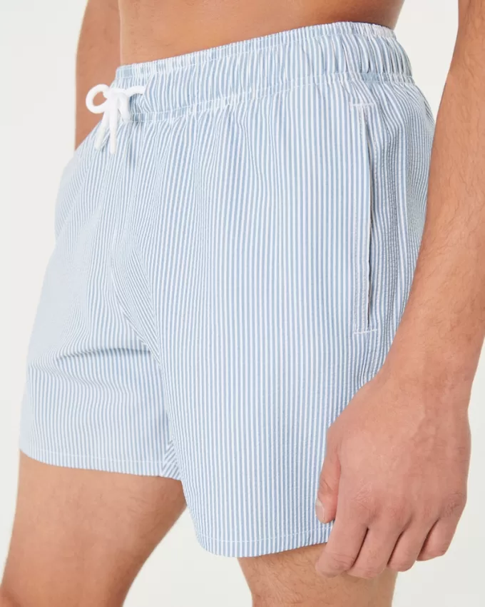 Seersucker Guard Swim Trunks 5″,Seersucker Guard Swim Trunks 5″