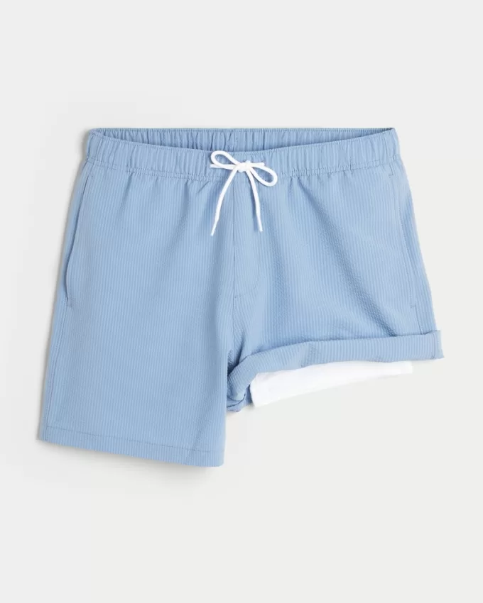 Seersucker Guard Swim Trunks 6″,Seersucker Guard Swim Trunks 6″
