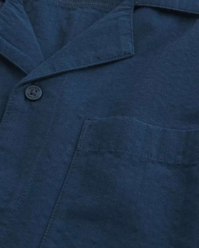 Short-Sleeve Seersucker Pocket Shirt,Short-Sleeve Seersucker Pocket Shirt