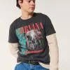 Shrunken Nirvana Nevermind Graphic Tee,Shrunken Nirvana Nevermind Graphic Tee