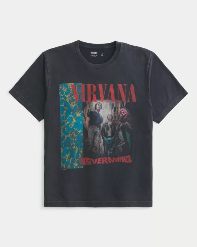 Shrunken Nirvana Nevermind Graphic Tee,Shrunken Nirvana Nevermind Graphic Tee