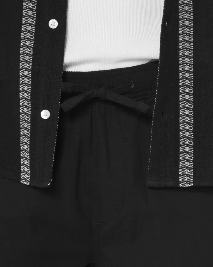 Slim Straight Linen-Blend Pull-On Pants,Slim Straight Linen-Blend Pull-On Pants