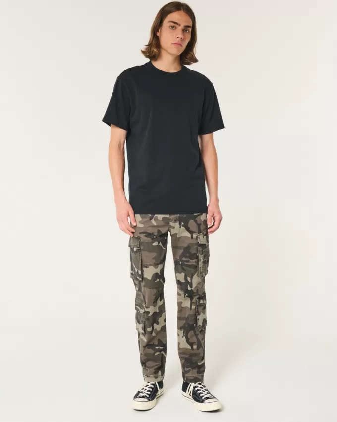 Slim Straight Pull-On 4-Pocket Cargo Pants,Slim Straight Pull-On 4-Pocket Cargo Pants