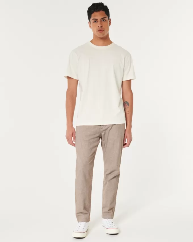 Slim Straight Stretch Linen-Blend Pants,Slim Straight Stretch Linen-Blend Pants Slim Straight Stretch Linen-Blend Pants,Slim Straight Stretch Linen-Blend Pants